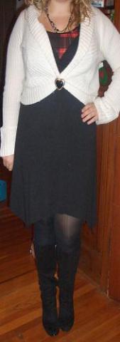 Look of The Day: Voila! Summer Dress = Winter Dress